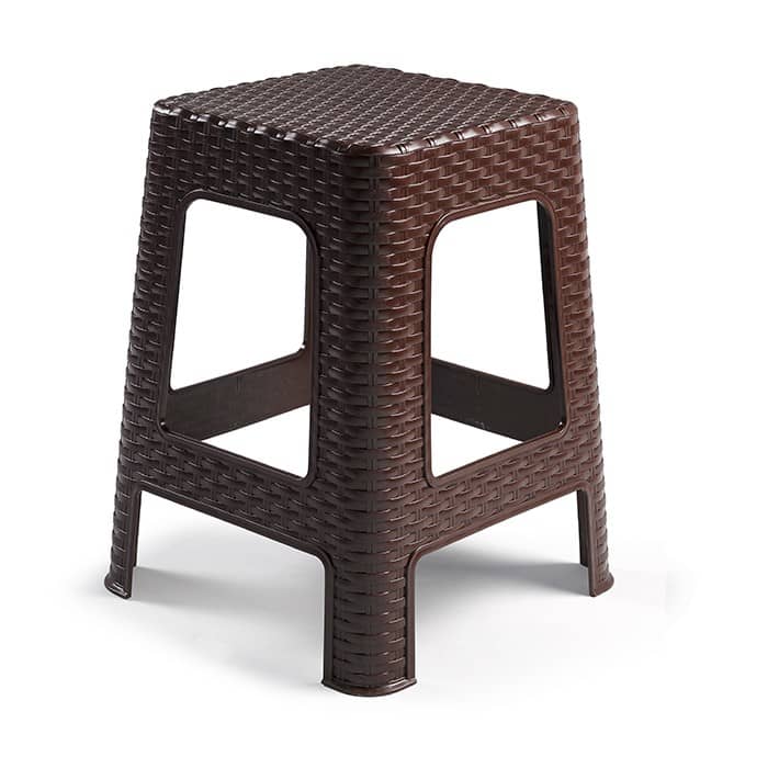 Taburete de Rattan Grande  Wengue
