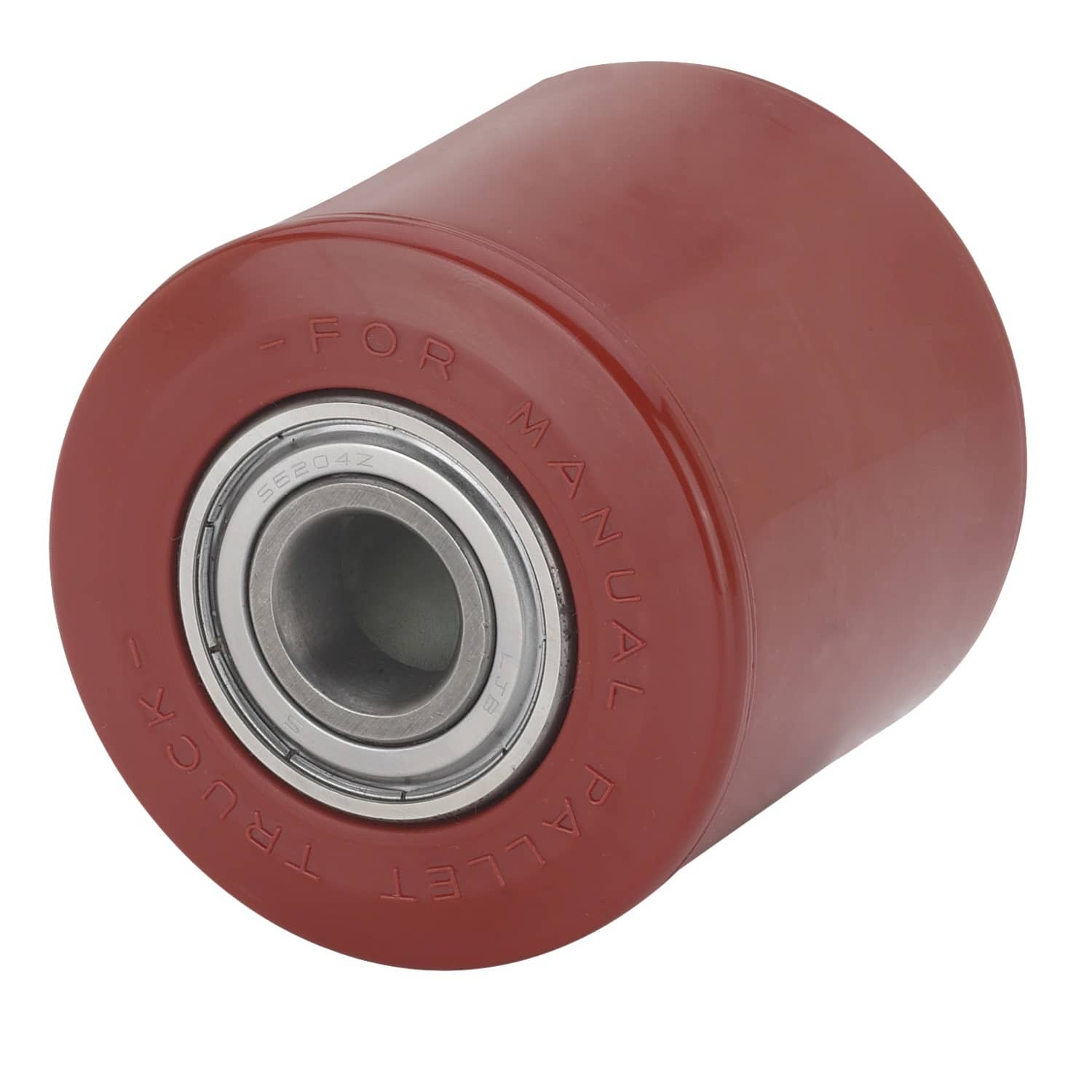 Rueda transpaleta rodillo poliuretano 82x70 mm 500 Kg  Rojo