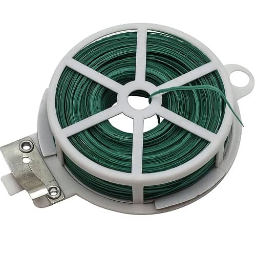 Alambre de jardin plastificado con dispensador 40 M Verde