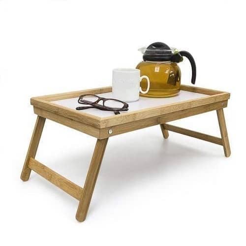 Bandeja de madera para desayunos plegable 50 x 30 cm
