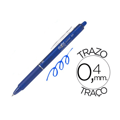 Boligrafo Borrable Pilot Frixion Clicker Azul