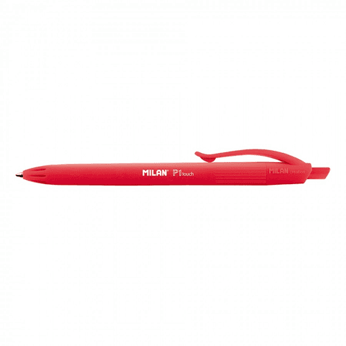 Boligrafo retractil milan P1  Rojo