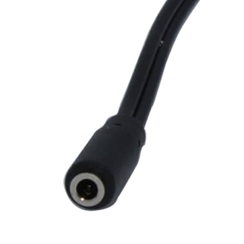 Cable de audio estereo 2xRCA/M-JACK 3.5mm/H 0.25 M Negro