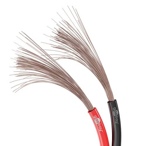 Cable de Altavoz - 2x 1,50 mm2 - 25,0 m - Brida - Negro/Rojo