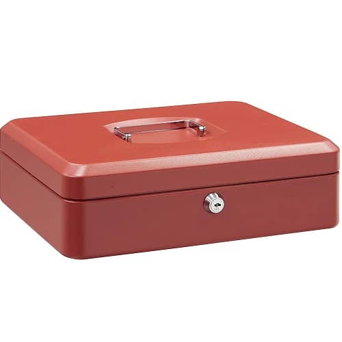 Caja fuerte metalica portatil caudales gigante  Rojo