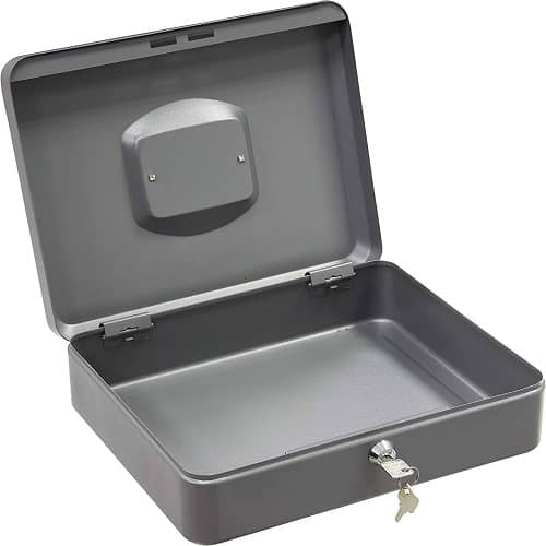 Caja fuerte metalica portatil caudales gigante  Gris