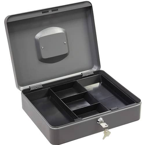 Caja fuerte metalica portatil caudales gigante  Gris
