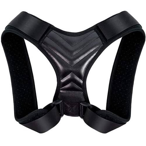 Corrector de postura espalda unisex ajustable  Negro