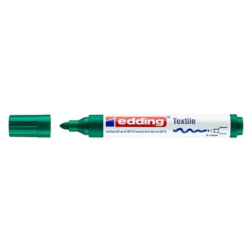 Edding 4500 Marcador para tela Punta conica  Verde