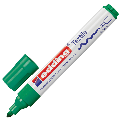 Edding 4500 Marcador para tela Punta conica  Verde