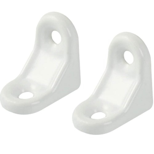 Escuadra de angulo metalica (2 uds) 30x30 mm Blanco