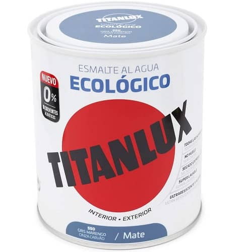 Esmalte Agua Ecologico Mate 750 ml Gris