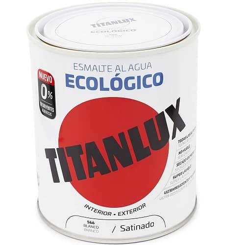 Esmalte Agua Ecologico Satinado 750 ml Blanco