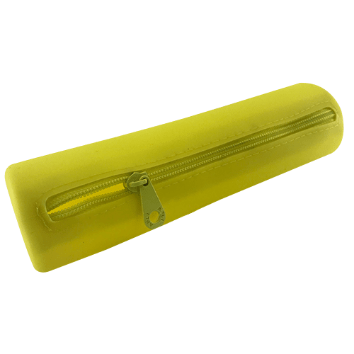 Estuche silicona redondo Fluorescente  Amarillo