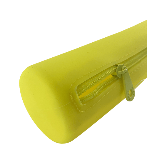 Estuche silicona redondo Fluorescente  Amarillo