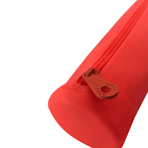 Estuche silicona redondo Fluorescente  Naranja