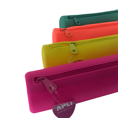 Estuche silicona redondo Fluorescente  Naranja