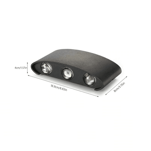 Lampara de pared aplique LED RGB IP20 ovalado  Blanco  6W