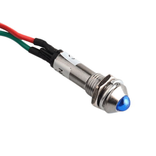 Luz LED piloto de 8mm 220VAC  Azul