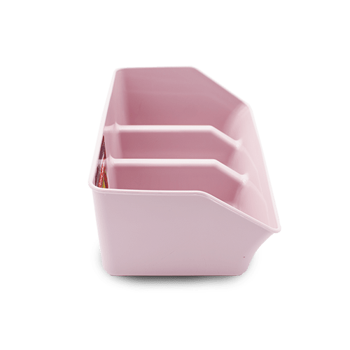 Organizador fregadero estropajero plastico Crema