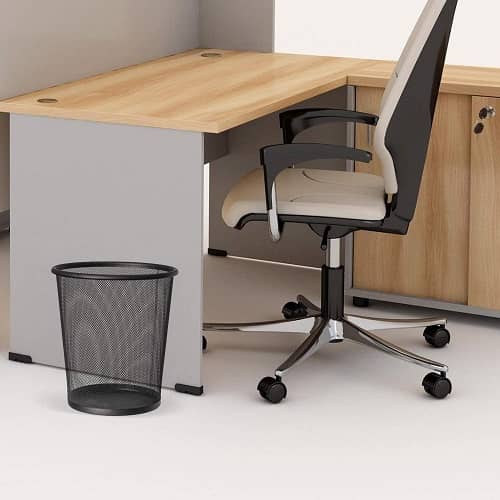 Papelera malla metalica 12 Litros Negro
