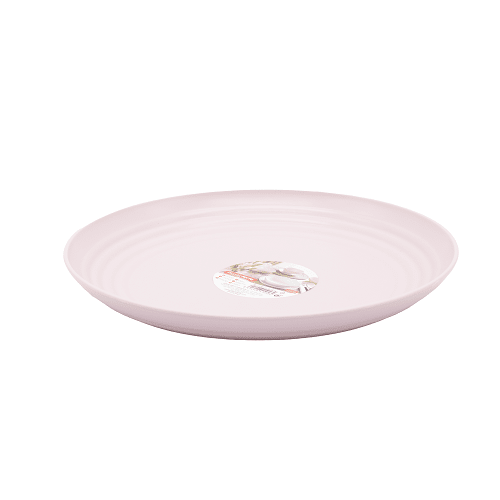 Plato plastico clasico 22 cm Rosa claro