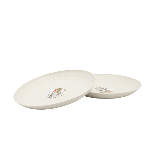 Plato plastico clasico 22 cm Beige