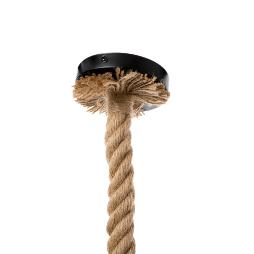 Portalamparas cuerda colgante E27  Marron