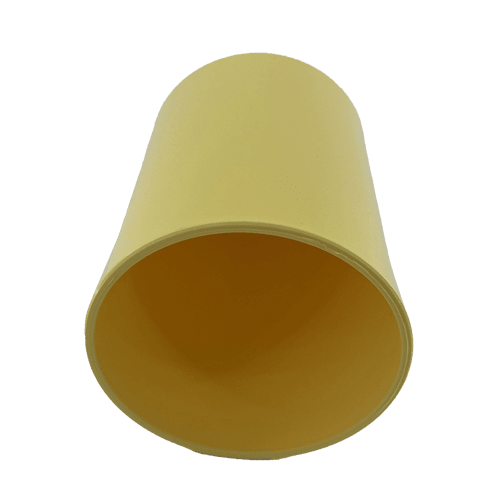 Portalapices plastico redondo  Amarillo claro