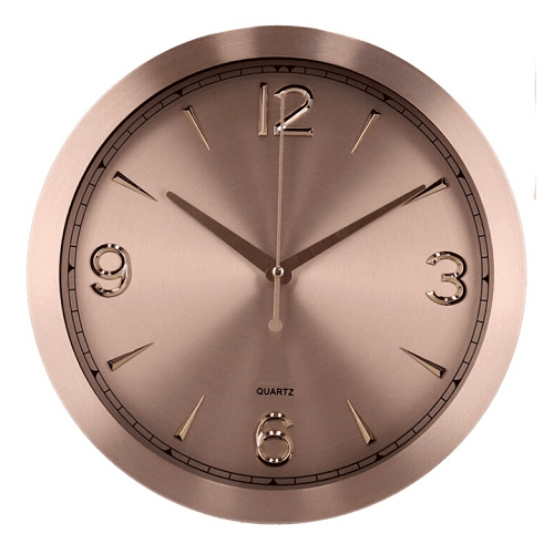 Reloj de pared 30 cm  Cobre