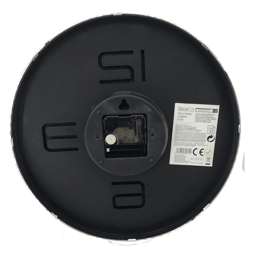 Reloj de pared moderno 30 cm  Negro