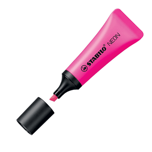 Rotulador stabilo fluorescente neon  Morado