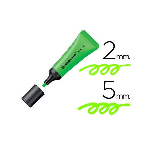 Rotulador stabilo fluorescente neon  Verde