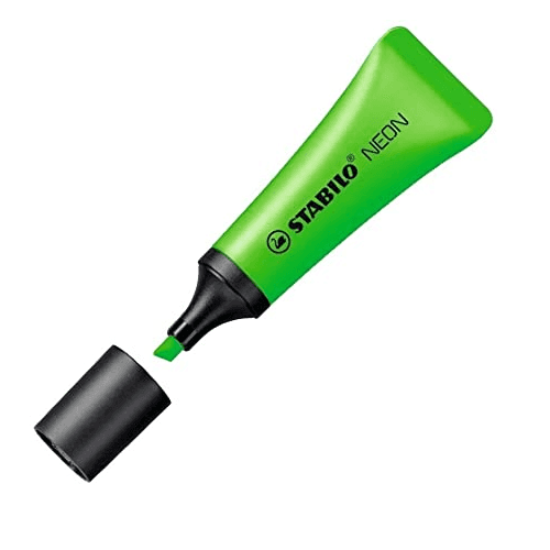 Rotulador stabilo fluorescente neon  Verde