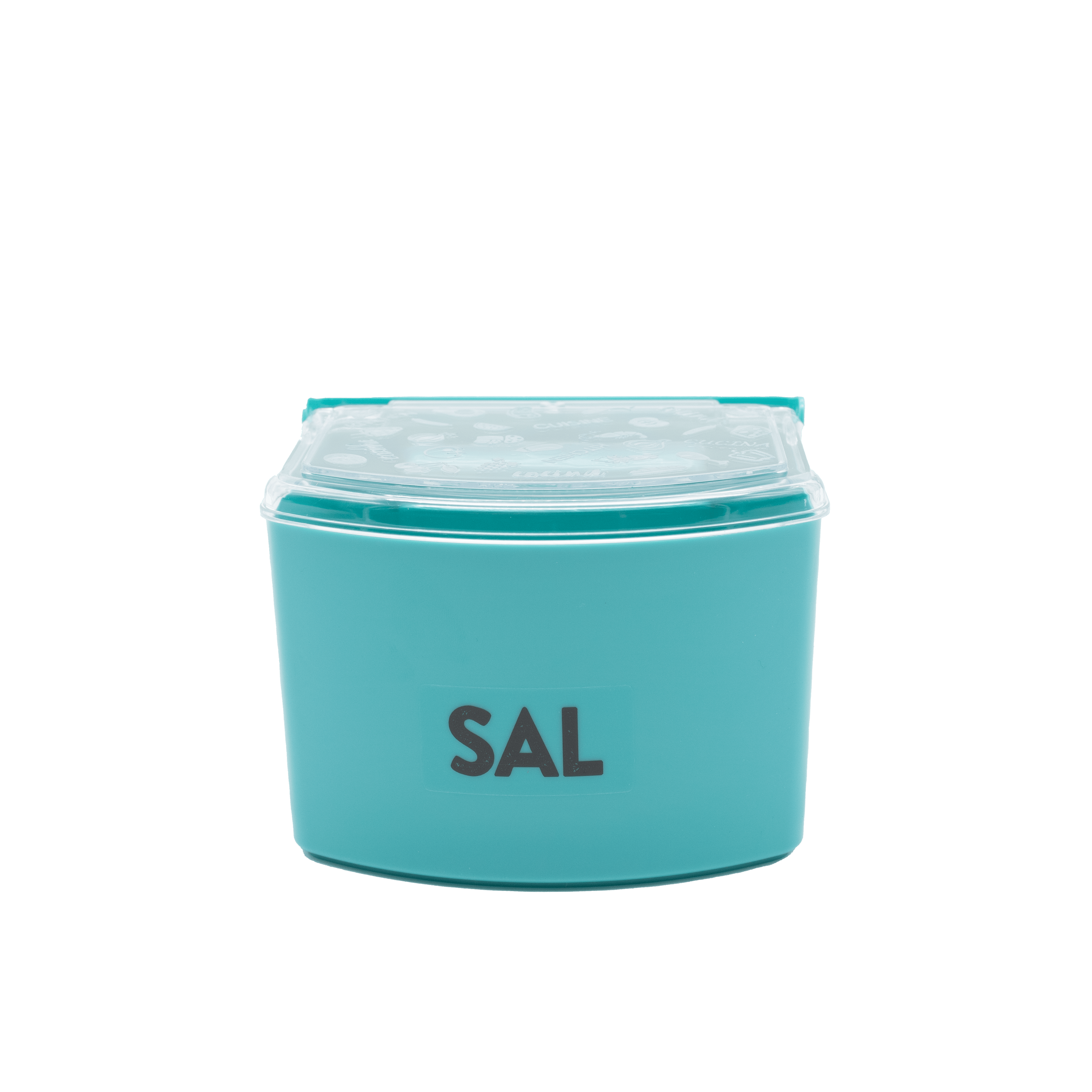 Salero plastico con tapa  Turquesa