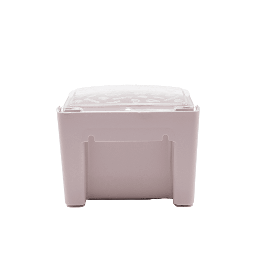 Salero plastico con tapa  Rosa claro