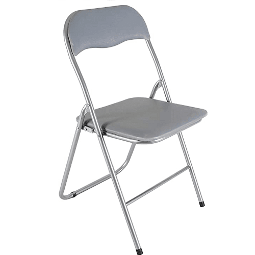 Silla plegable metalica  Gris