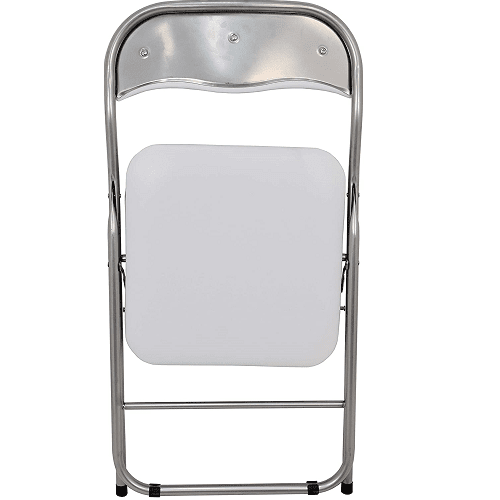 Silla plegable metalica  Blanco