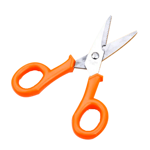 Tijera de electricista 14 cm inox  Naranja
