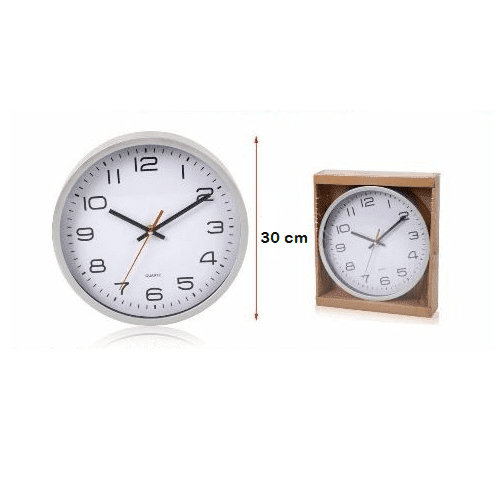 Reloj de pared 30 cm  Blanco