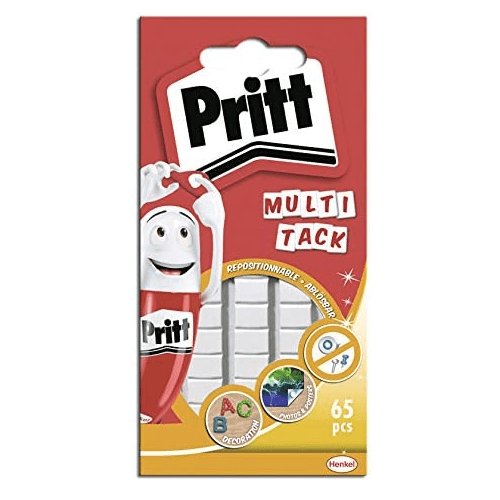 Masillas adhesivas multiusos Pritt Multitack (65 uds)  Blanco