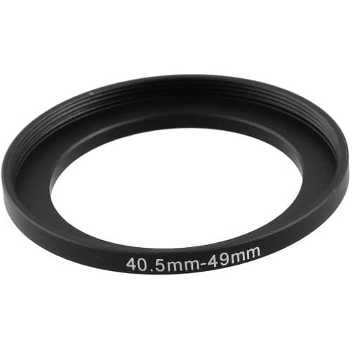 Anillo filtro camara 40.5mm-49mm  Negro