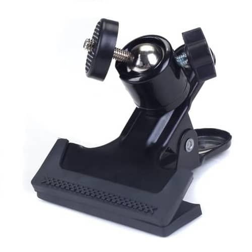 Soporte pinza con rotula giratoria para camara  Negro
