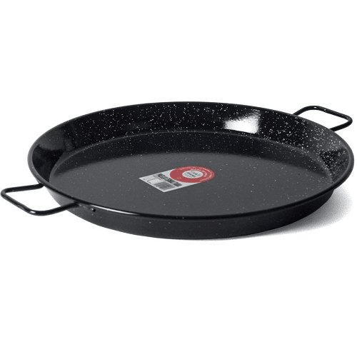 Paellera Valenciana Esmaltada 6 Personas Garcima 30 cm Negro
