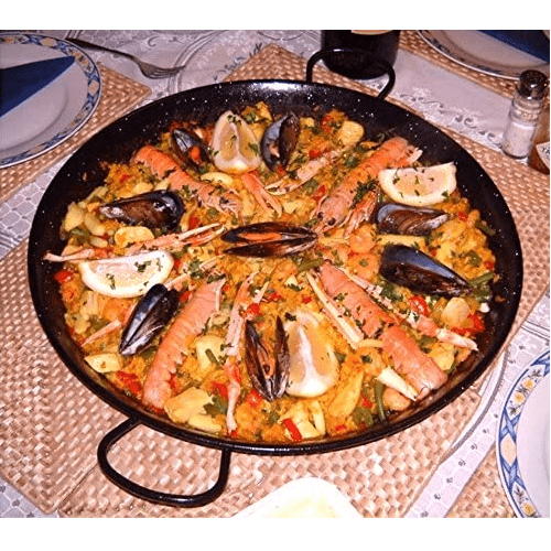 Paellera Valenciana Esmaltada 6 Personas Garcima 30 cm Negro