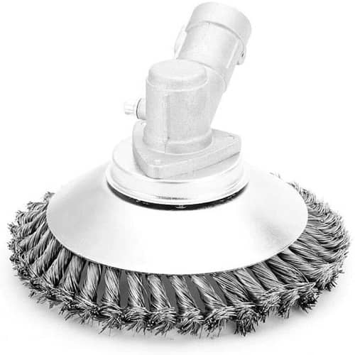 Rueda cepillo de acero trenzado 100 mm