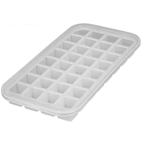Molde para Cubitos de Hielo plastico para 32 uds  Blanco
