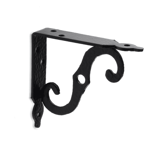 Escuadra para estanteria metalica decorativa tipo 2 145x110 mm Negro
