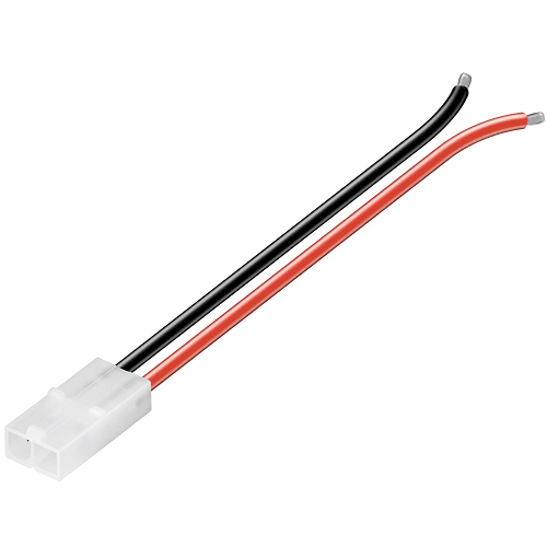 Cable conector recto Tamiya hembra  rojo-negro