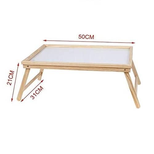 Bandeja de madera para desayunos plegable 50 x 30 cm